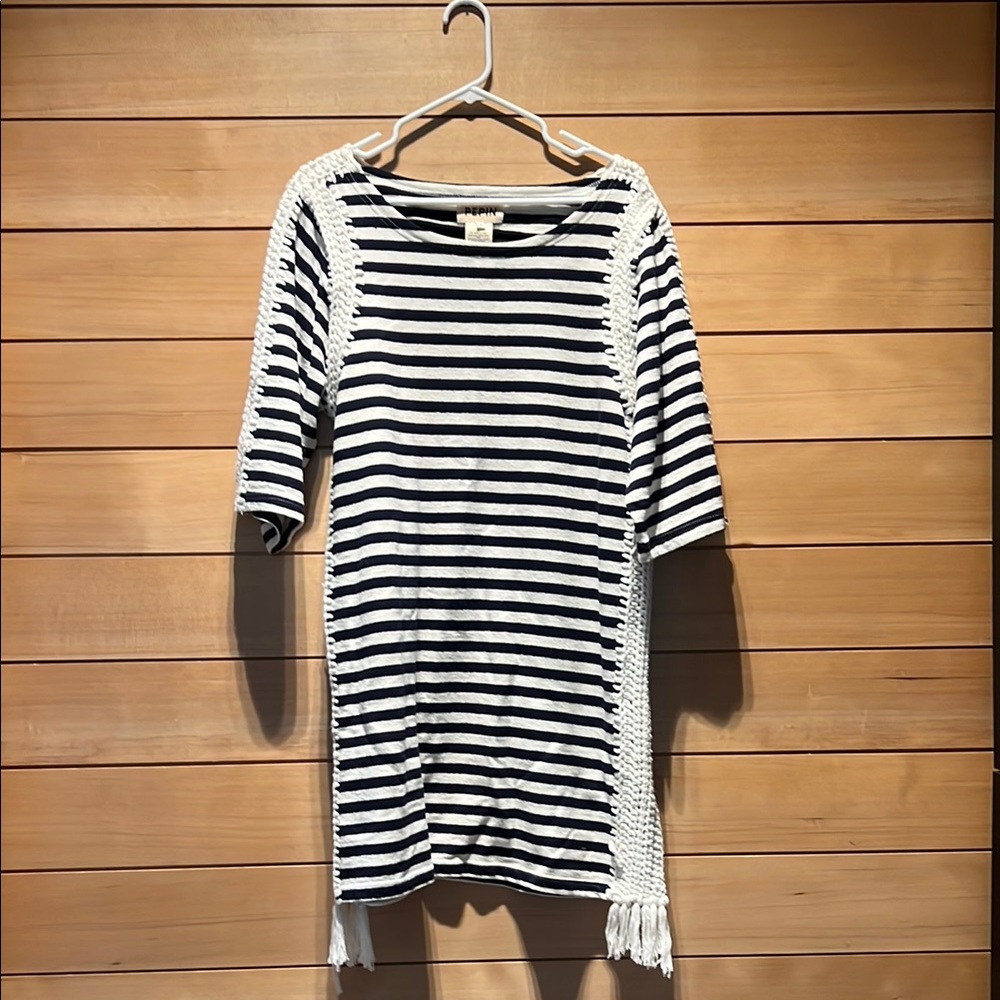 Pepin Striped Black and White Midi Dress
